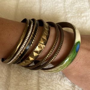 7 bangle bracelets
